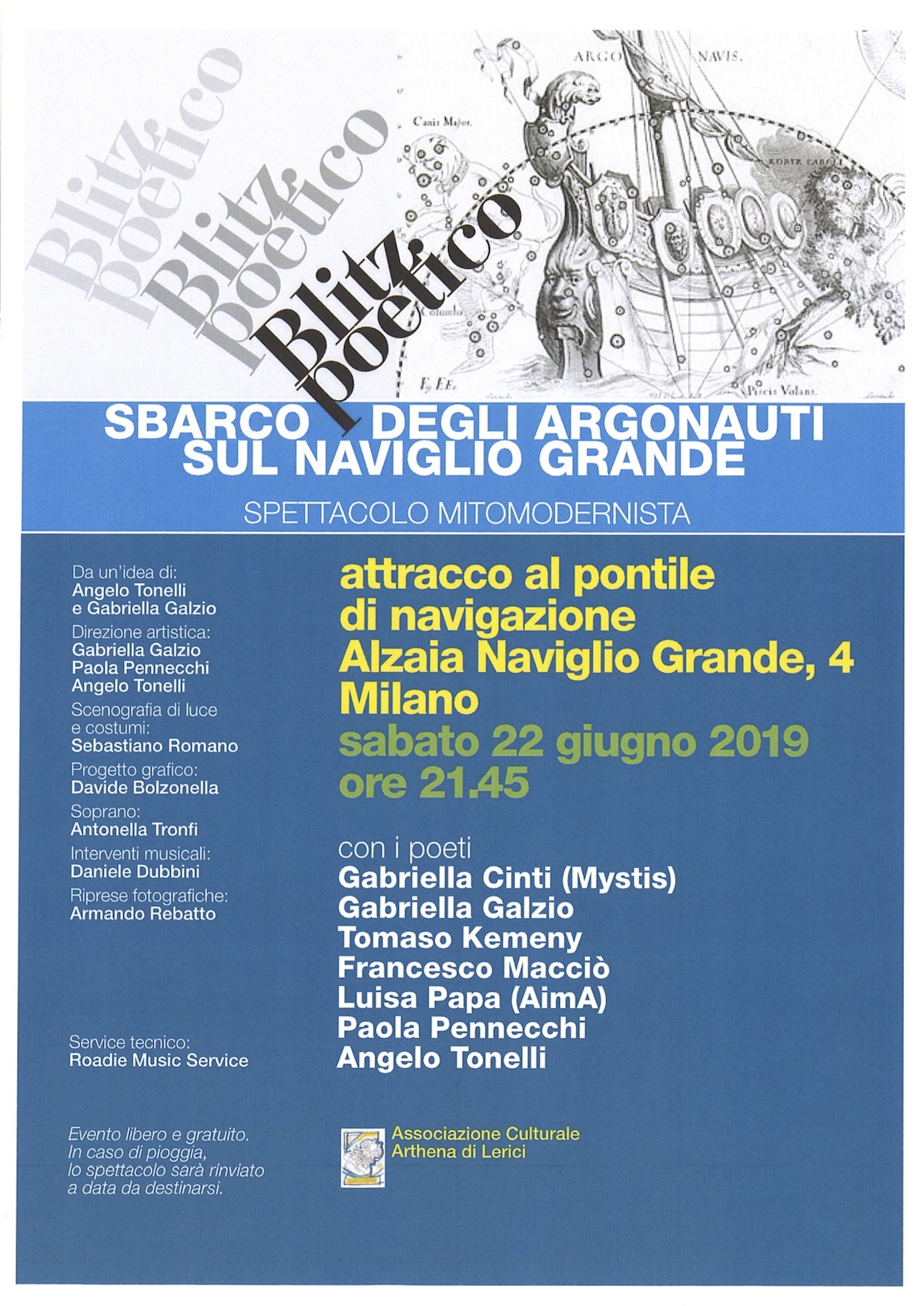 Blitz Poetico – Sbarco degli Argonauti sul Naviglio Grande